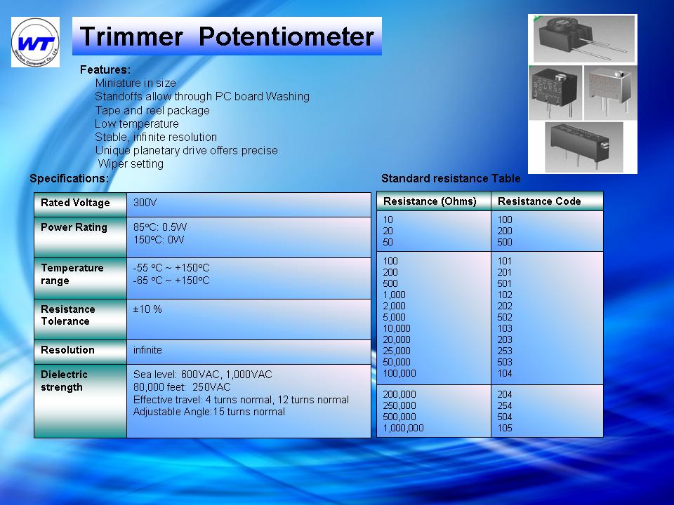 Trimmer Potentiometer